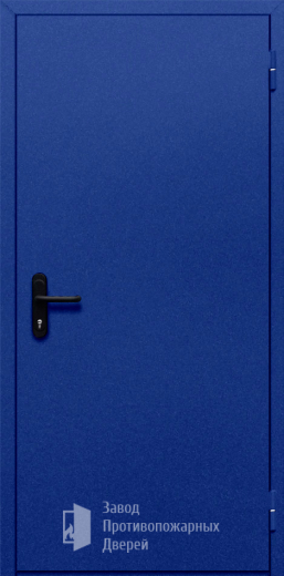 Фото двери «Однопольная глухая (синяя)» в Дрезне