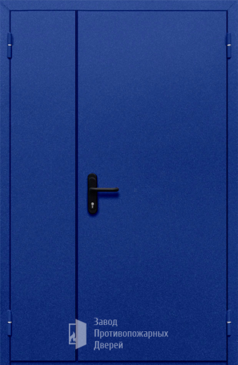 Фото двери «Полуторная глухая (синяя)» в Дрезне