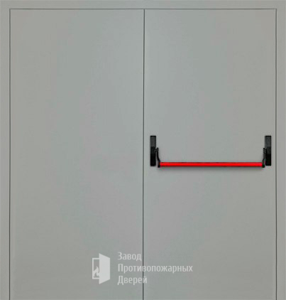 Фото двери «Двупольная глухая с антипаникой (2 створки) EI-30» в Дрезне