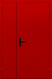 Фото двери «Полуторная глухая (красная)» в Дрезне