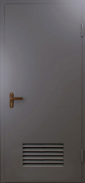 Фото двери «Техническая дверь №3 однопольная с вентиляционной решеткой» в Дрезне